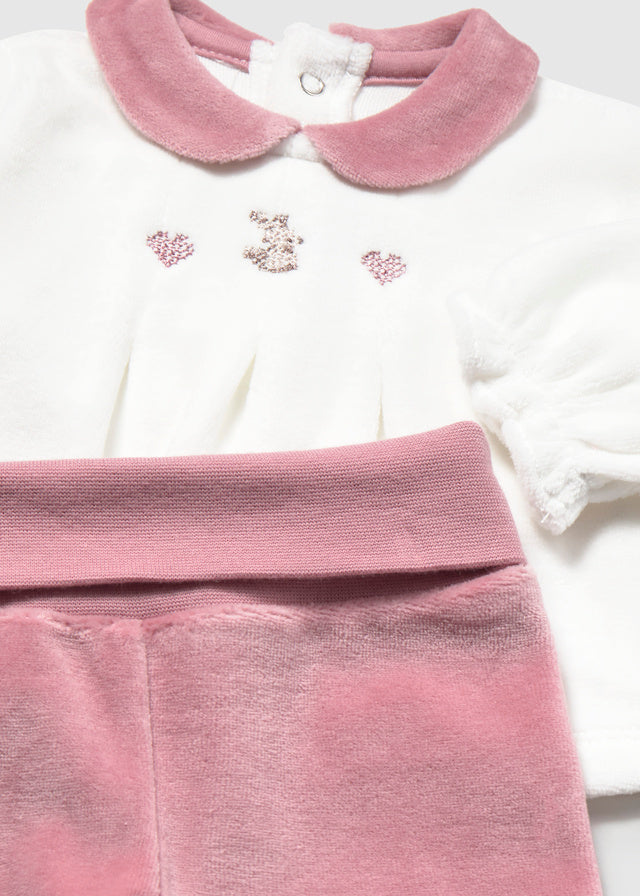 Conjunto Polaina Tundosado Cipria
