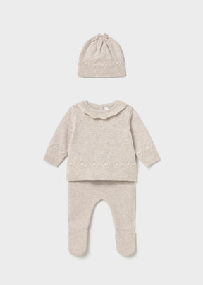 Conjunto Polaina Tejido Tiny Nut