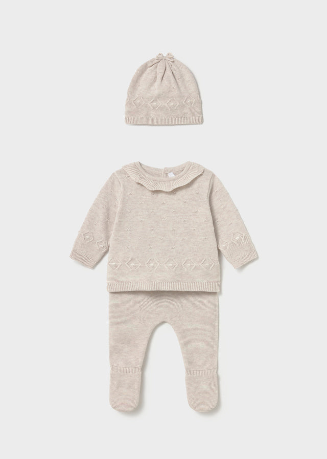 Conjunto Polaina Tejido Tiny Nut