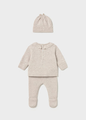 Conjunto Polaina Tejido Tiny Nut
