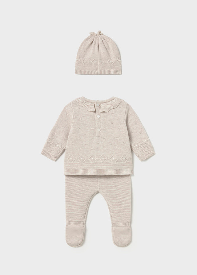 Conjunto Polaina Tejido Tiny Nut