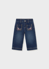 Pantalón Tejano Oscuro Malva