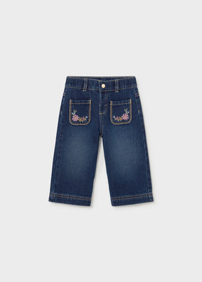 Pantalón Tejano Oscuro Malva