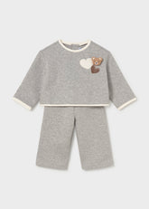 Conjunto Gris Teddy