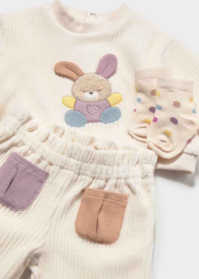 Conjunto Con Calcetines Baby Bun