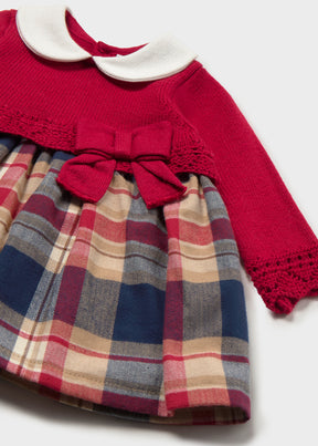 Vestido Tejido Cuadros Christmas Time