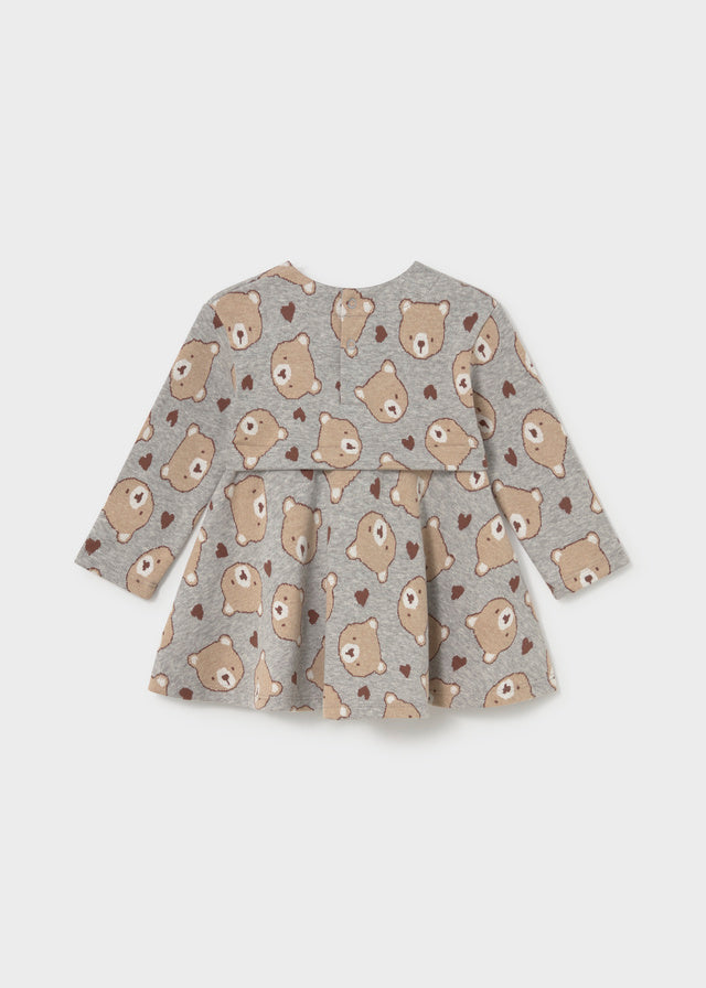 Vestido Punto Gris Teddy