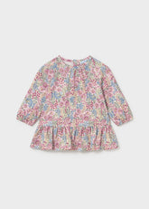 Vestido Bambula Estampado Malva