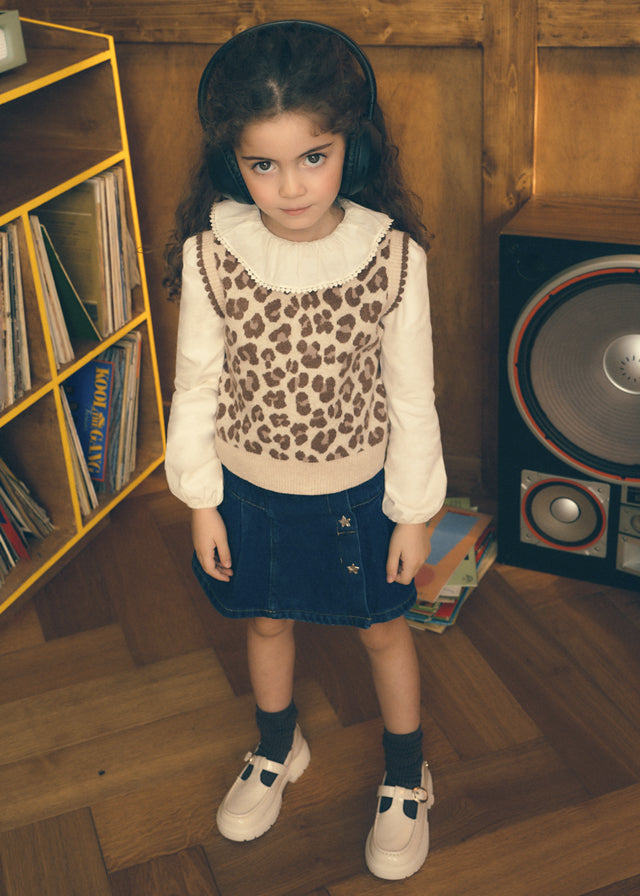Chaleco Tejido Animal Print