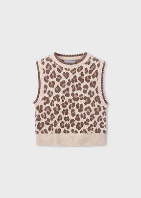 Chaleco Tejido Animal Print