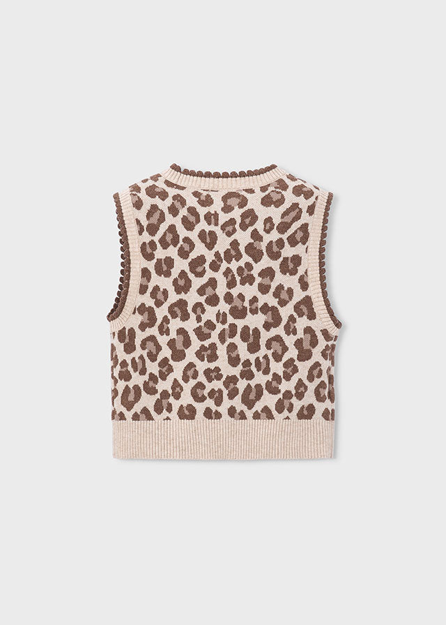 Chaleco Tejido Animal Print