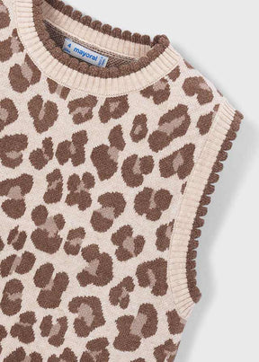 Chaleco Tejido Animal Print