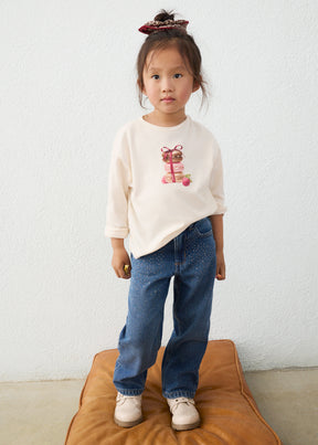 Pantalón Denim Sarga Animal Print
