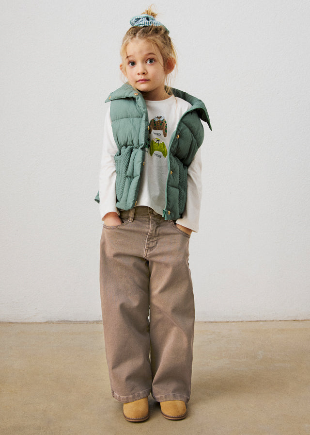 Pantalón Sarga Gofre Laguna