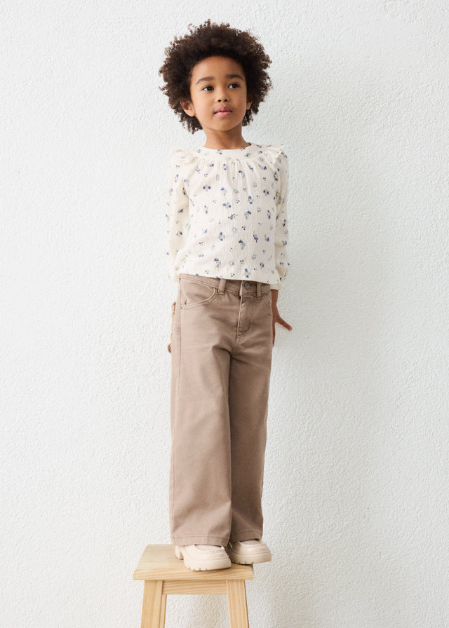 Pantalón Sarga Gofre Laguna