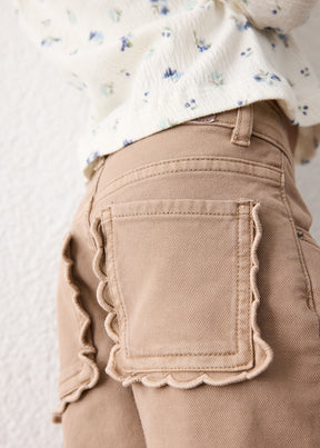 Pantalón Sarga Gofre Laguna