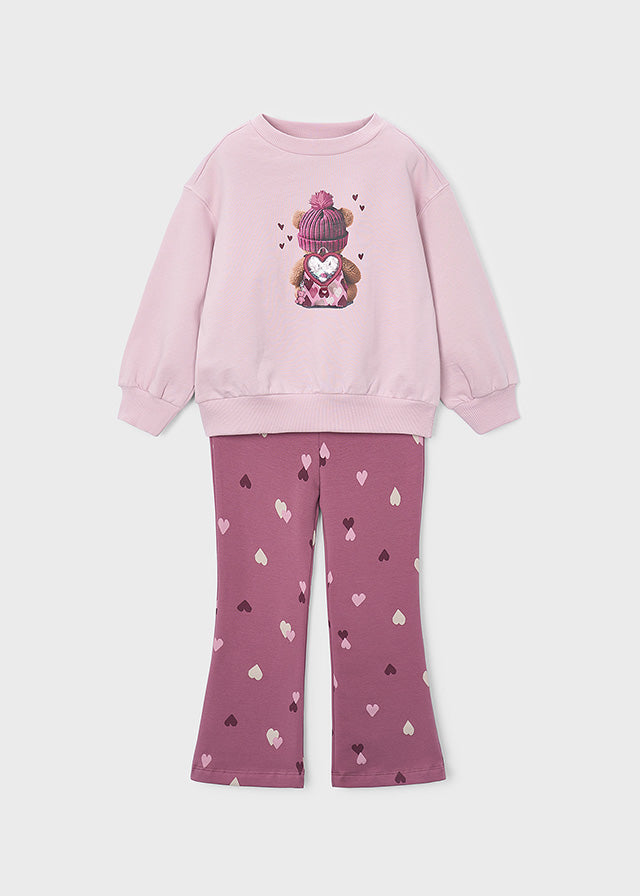 Conjunto Leggings Felpa Amore