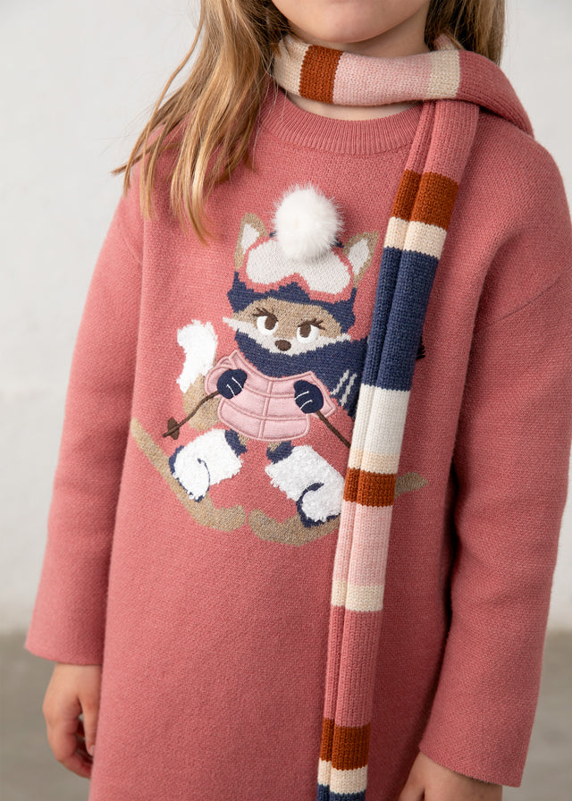 Vestido Tejido Bufanda Snowy