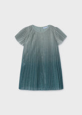 Vestido Plisado Degradado Laguna