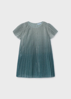 Vestido Plisado Degradado Laguna