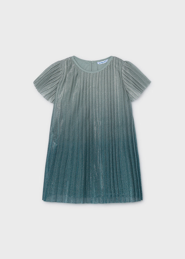 Vestido Plisado Degradado Laguna