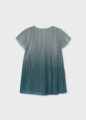 Vestido Plisado Degradado Laguna