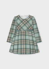 Vestido Cuadros Anis Laguna