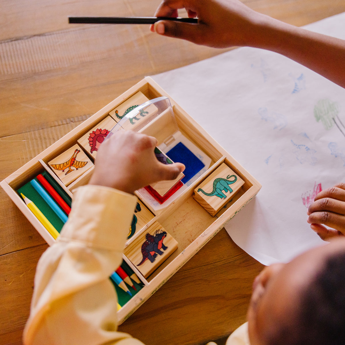 Juego De Sellos Dinosaurios +4A