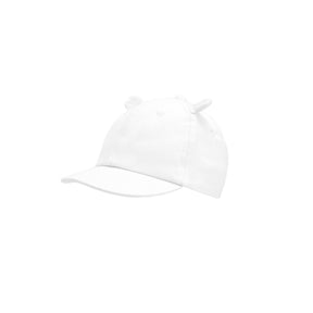 Gorro De Tejido Con Orejas De Bebé Blanco Capri