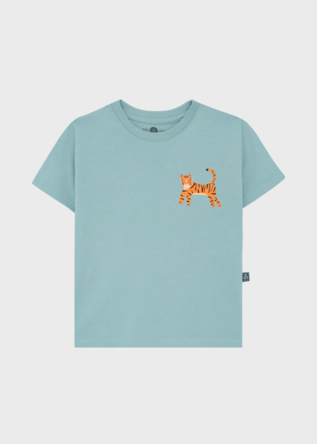 Camiseta Tigre Mágico Azul