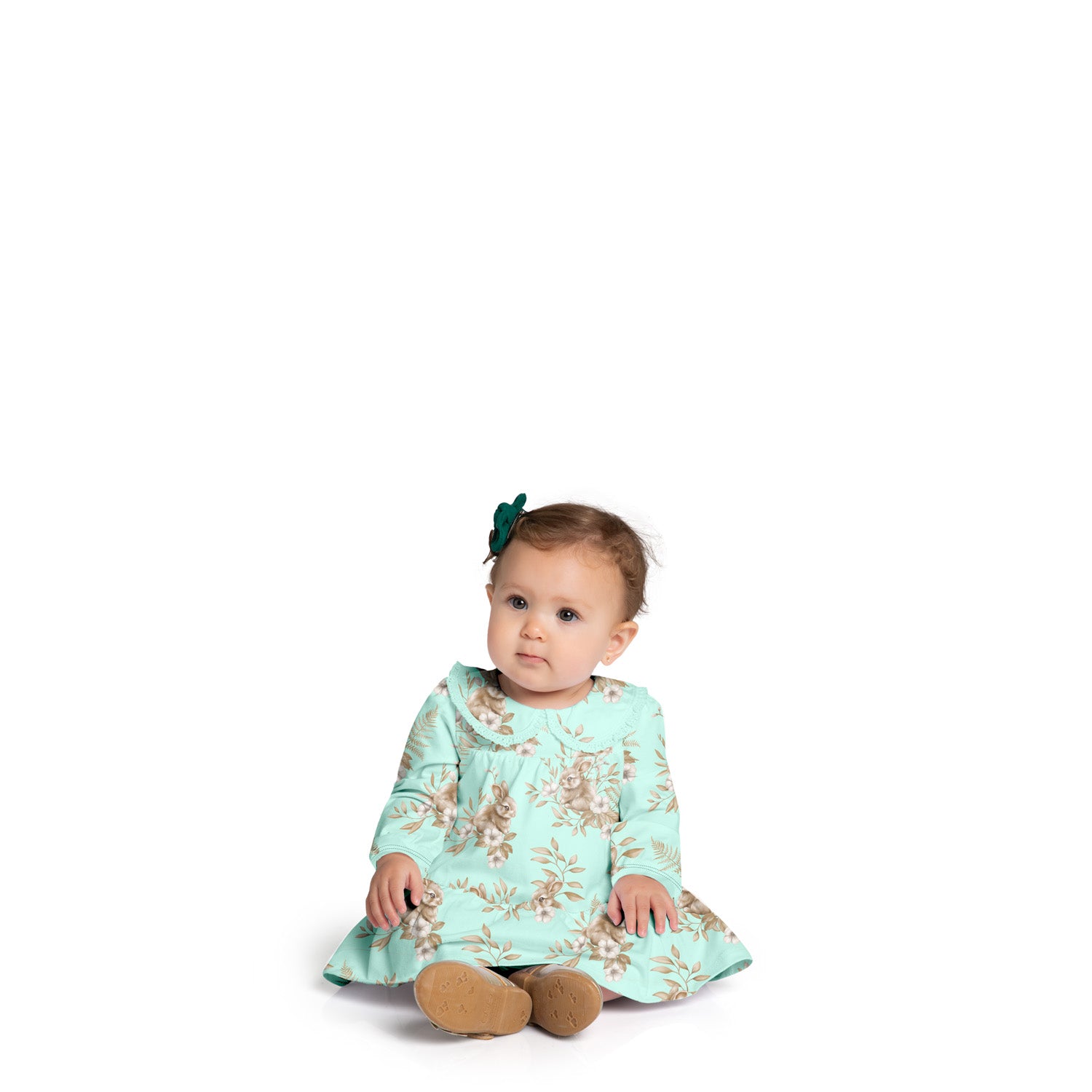 Vestido Con Braga Verde Menta