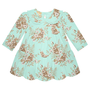 Vestido Con Braga Verde Menta