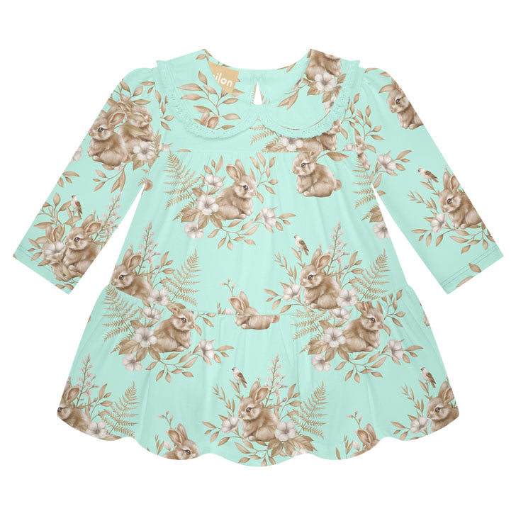 Vestido Con Braga Verde Menta