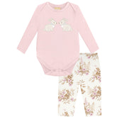 Conjunto Floral Rosé