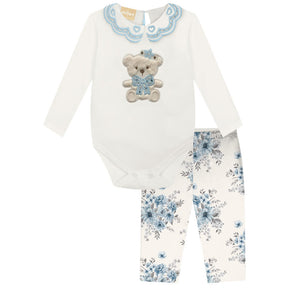 Conjunto Floral White