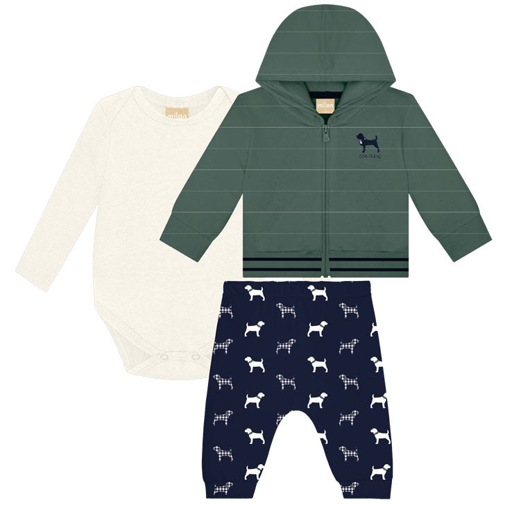 Conjunto 2 Piezas Verde Bambú