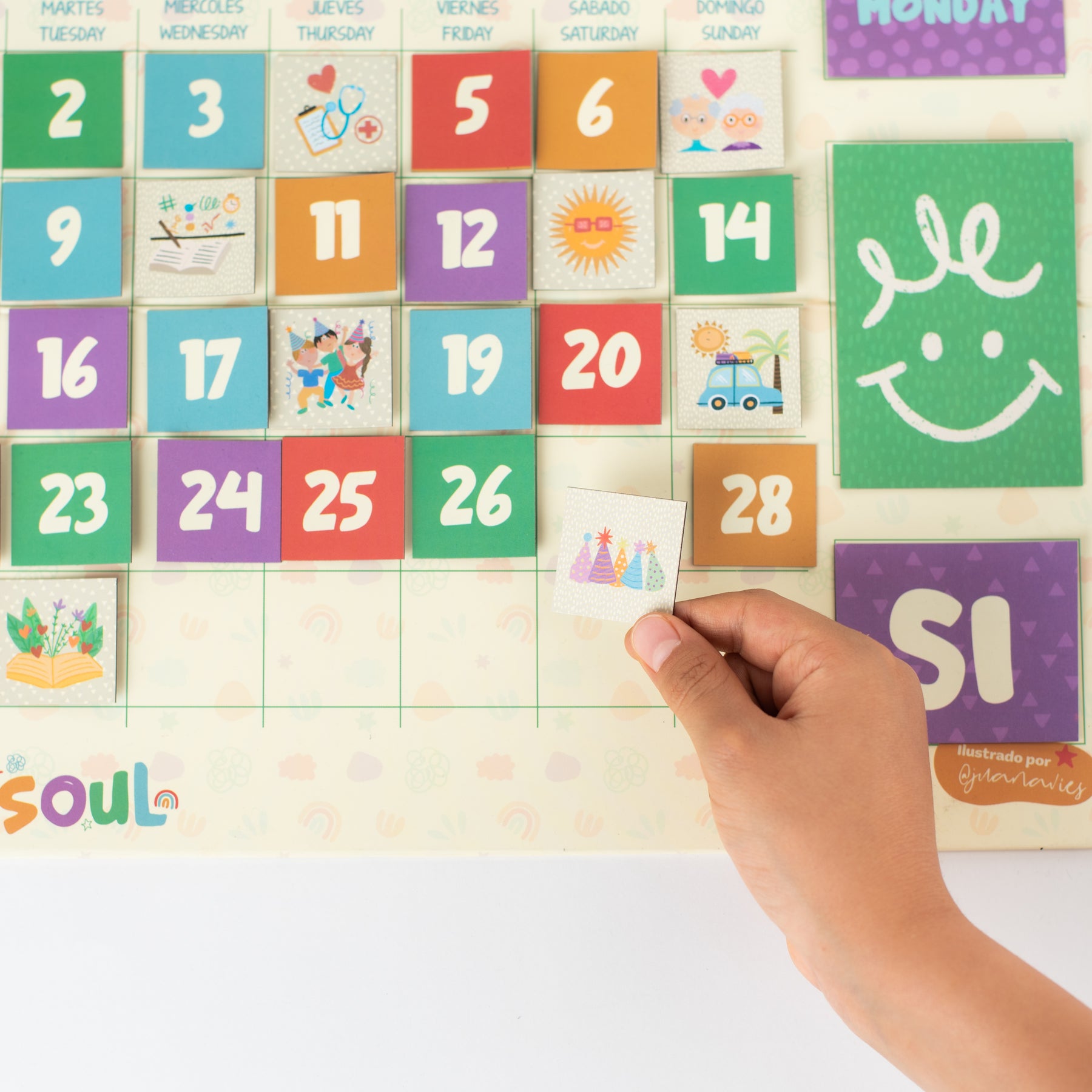 Calendario Imantado Para Niños - Minibhu