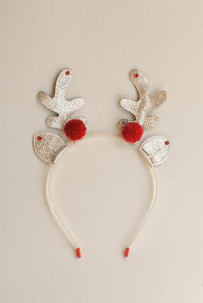 Diadema Reno Navidad Con Pompón