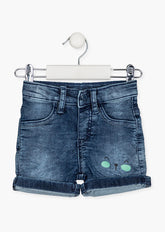 Bermuda Denim De Algodón