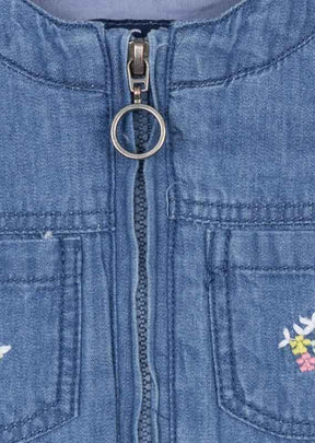 Chaqueta Denim Bordada