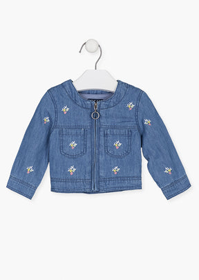 Chaqueta Denim Bordada