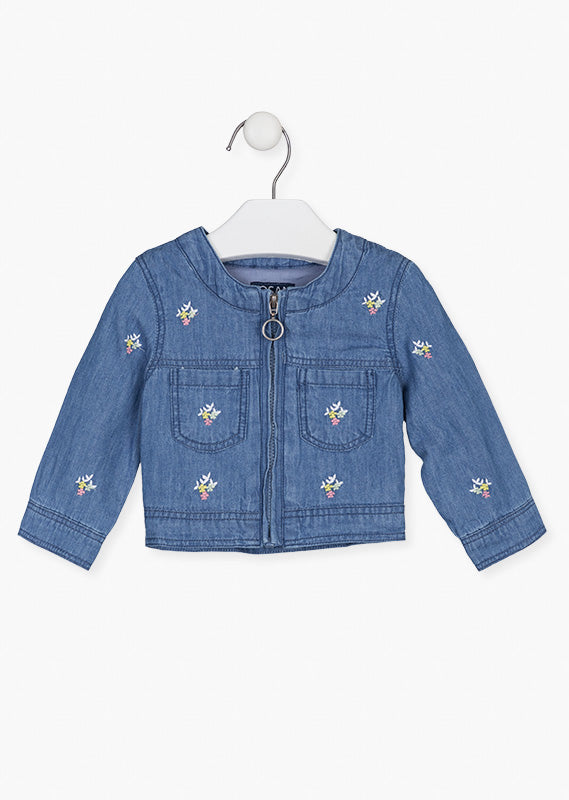 Chaqueta Denim Bordada