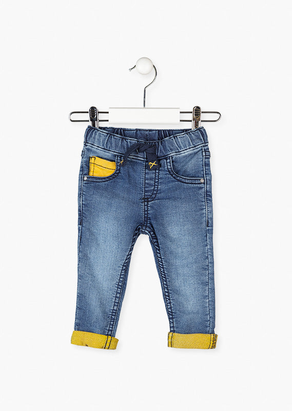 Pantalón Denim Felpa