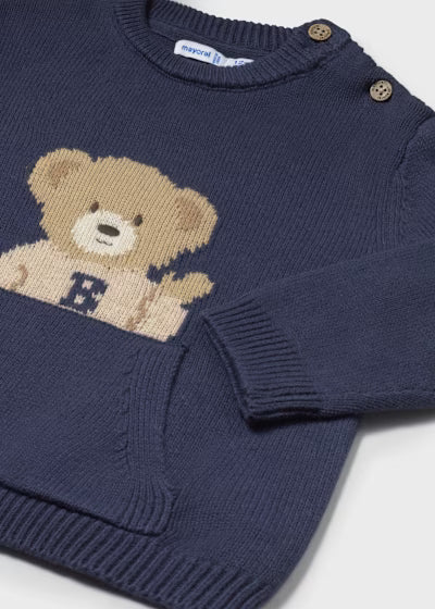 Saco Intarsia Bear School