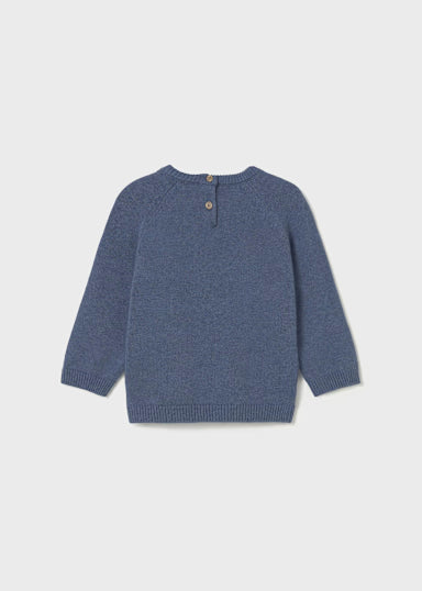 Saco Intarsia Blue Artic Family