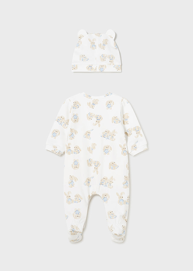 Pijama Con Gorro Ecofriends Baby Bunny