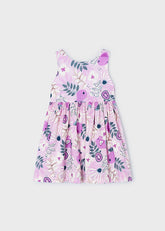Vestido Estampado Malva