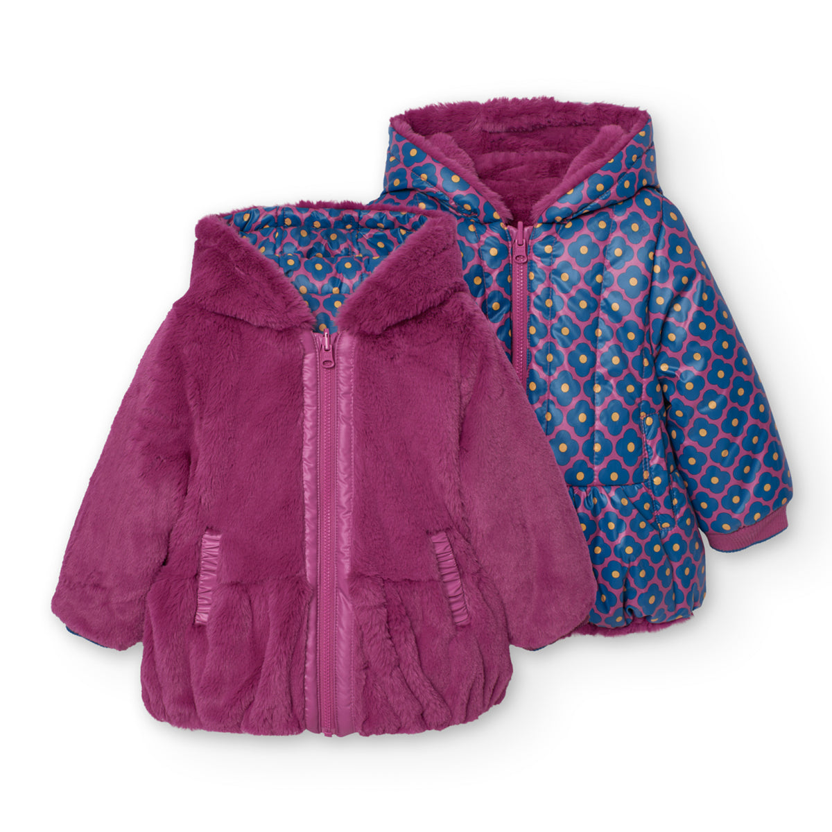 Parka Reversible Funky Flower - Minibhu