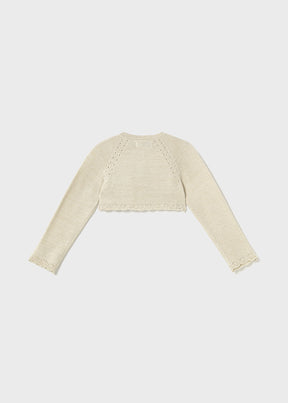 Bolero Tejido Básico Blush