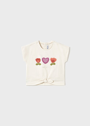 Camiseta Apliques Crochet Pensamientos